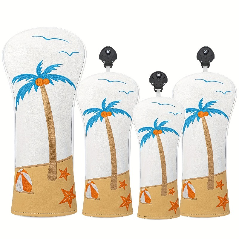 Golf Equipment Rack - Tropical Coconut Tree Pattern Golf Club