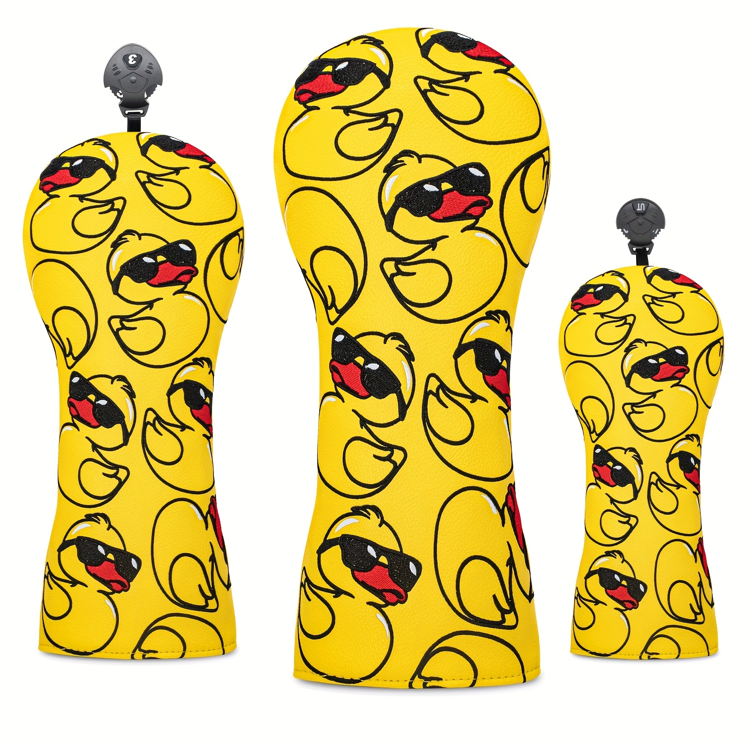 Golf Equipment Rack - Adorable Yellow Duck-Themed Golf Club Head