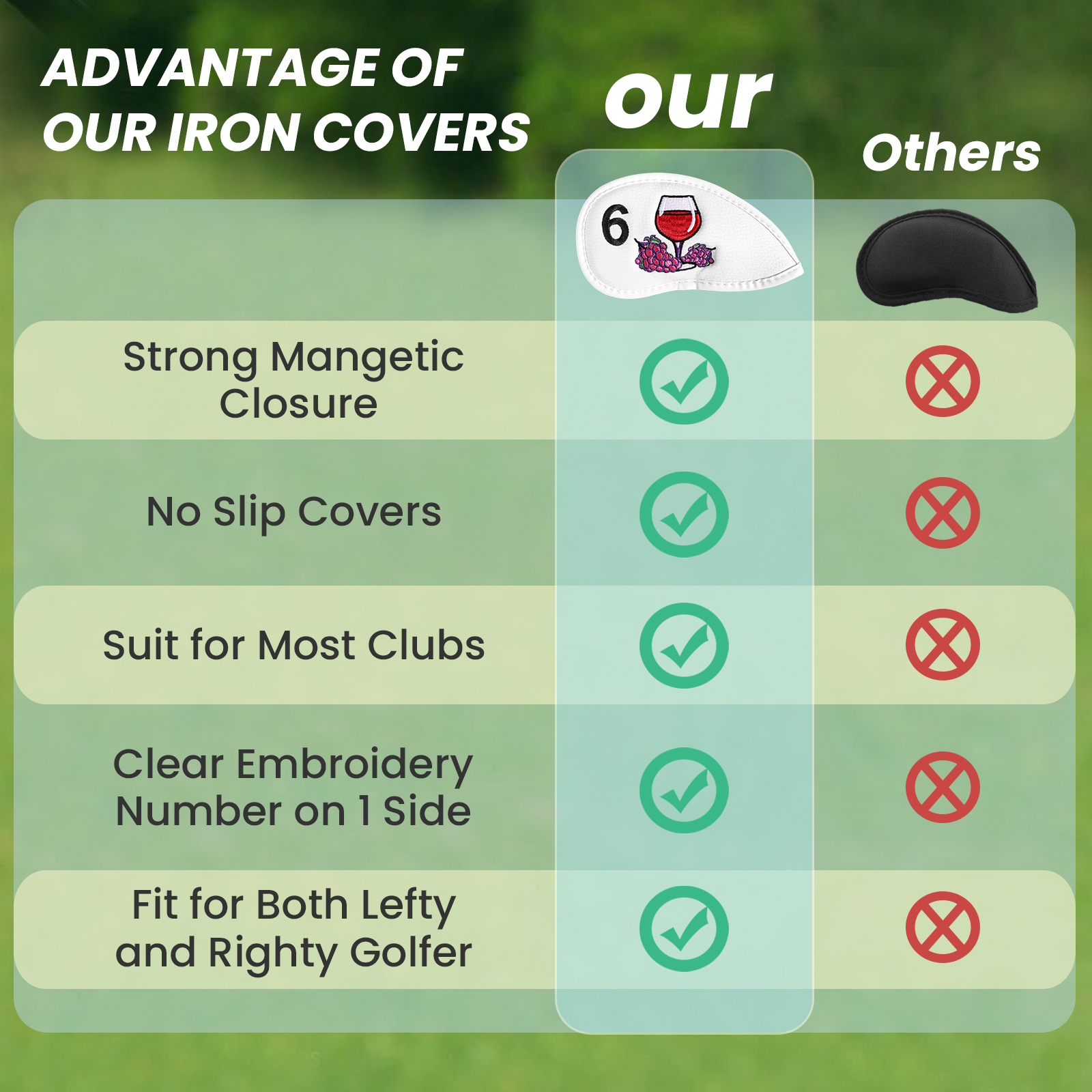 Magnetic Golf Club Head Covers - Golf Equipment Rack 리뷰 및 가격