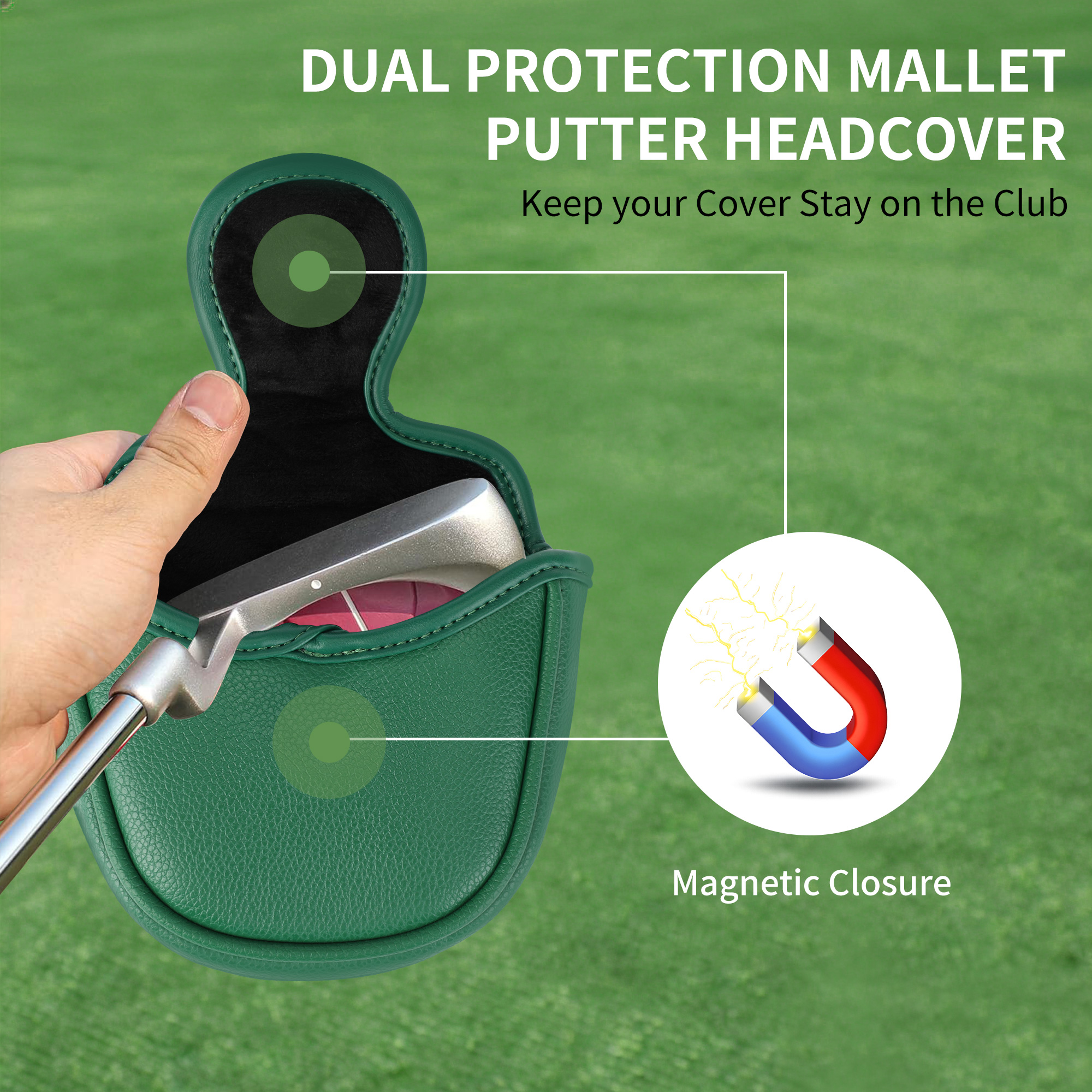 1pc Golf Putter Headcover Dura - Putter Mallet Blade 리뷰 및 가격