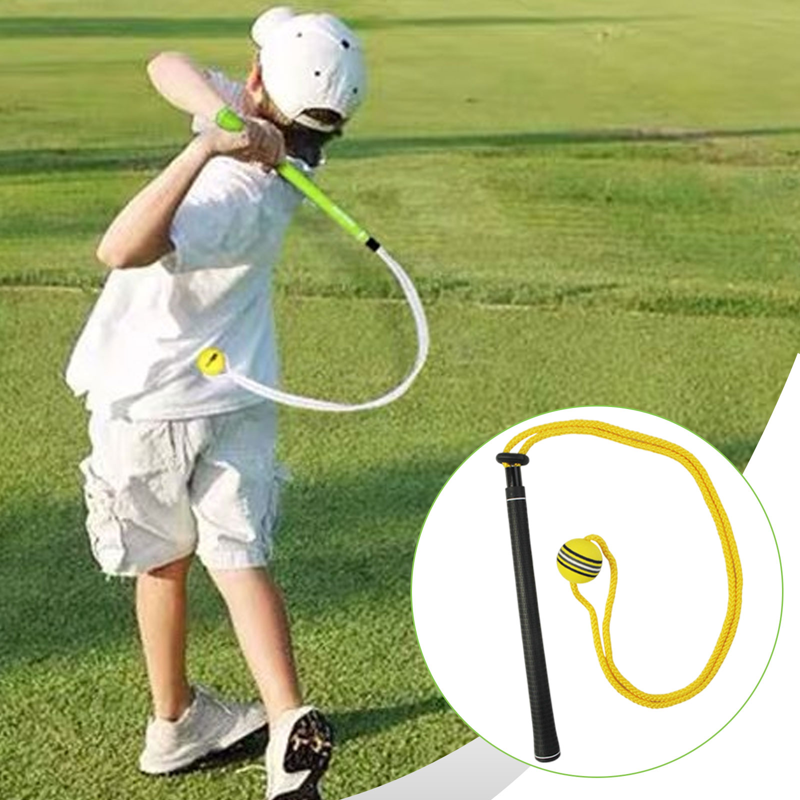 Golf Swing Trainer Elastic Rop - Golf Equipment Beginners 리뷰 및 가격