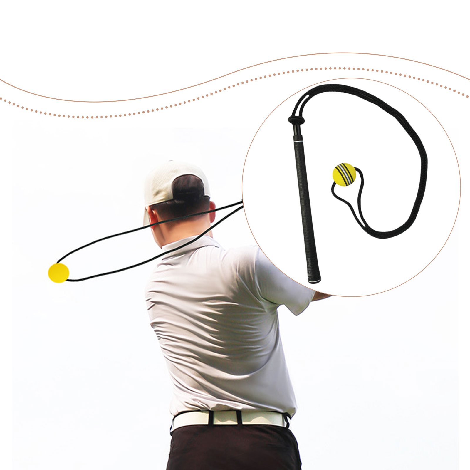 Golf Swing Trainer Elastic Rop - Golf Equipment Beginners 리뷰 및 가격
