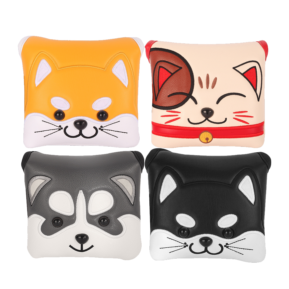Cute Dog Cat Synthetic Leather - Putter Mallet Blade 리뷰 및 가격