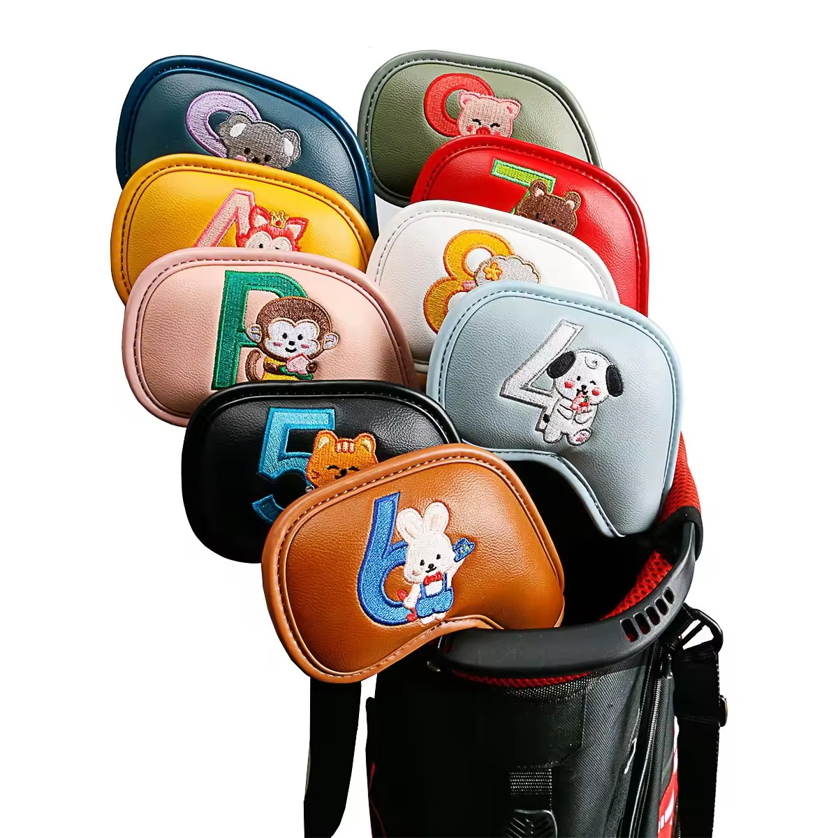 9Pcs Cute Cartoon Animal Golf  - Golf Equipment Rack 리뷰 및 가격