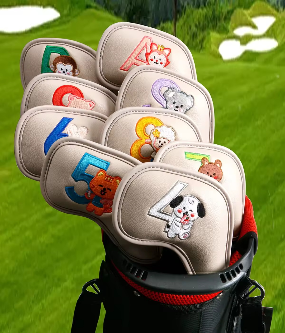 9Pcs Cute Cartoon Animal Golf  - Golf Equipment Rack 리뷰 및 가격