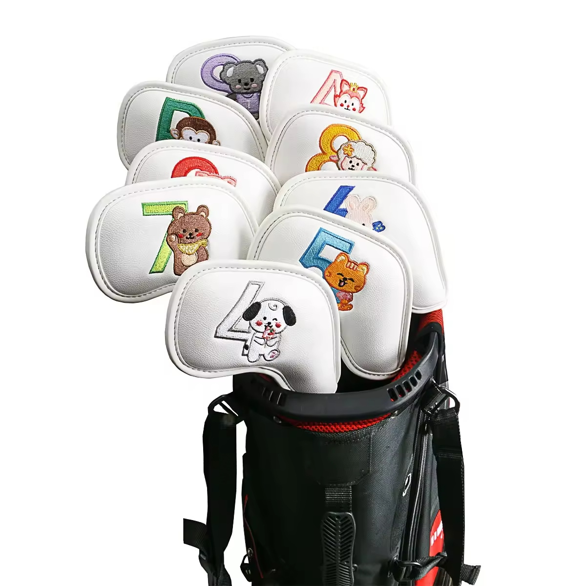 9Pcs Cute Cartoon Animal Golf  - Golf Equipment Rack 리뷰 및 가격