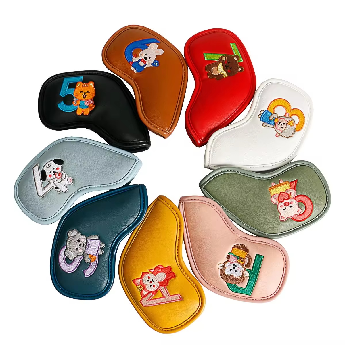 9Pcs Cute Cartoon Animal Golf  - Golf Equipment Rack 리뷰 및 가격
