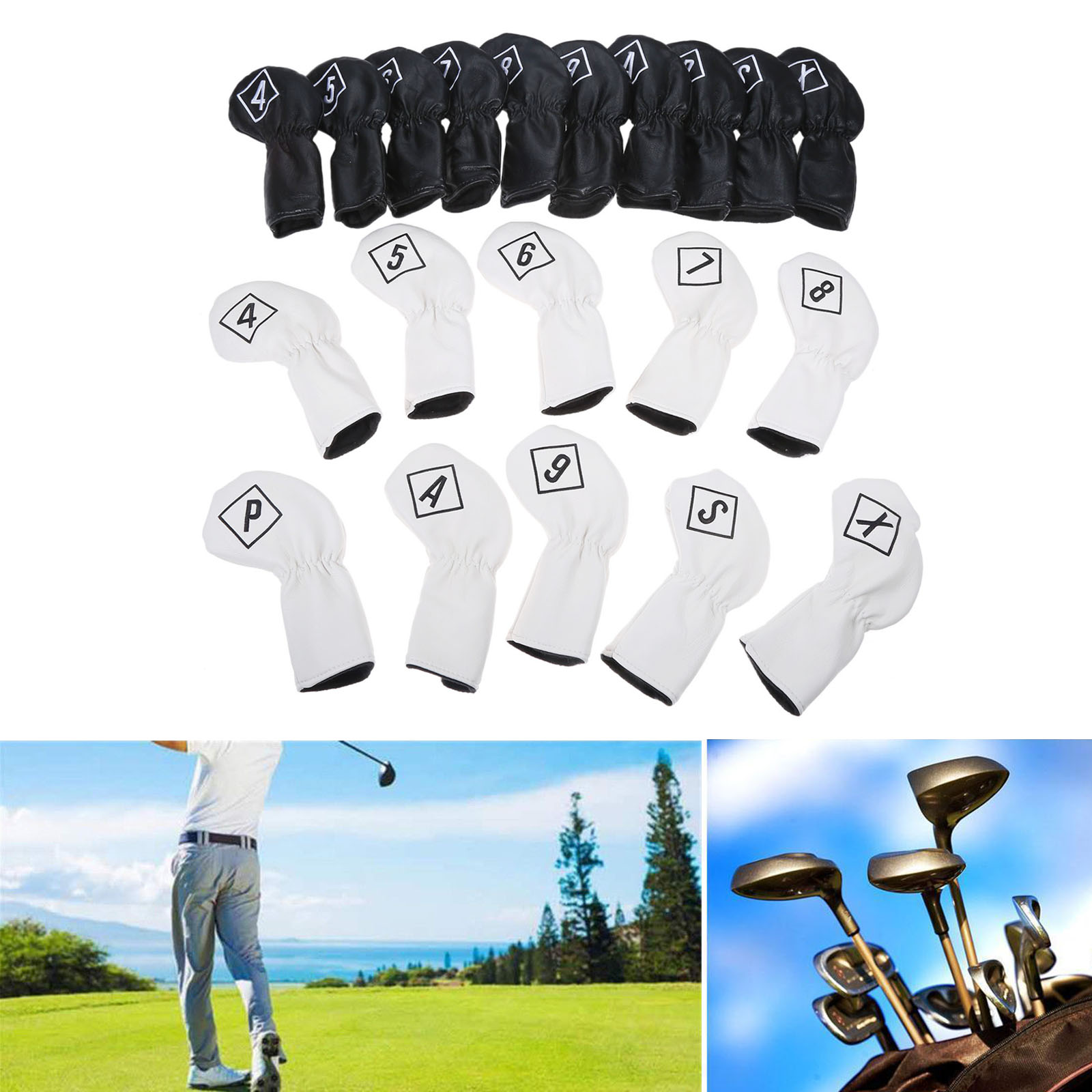 10Pcs/Set PU Leather Golf Head - X Golf Equipment 리뷰 및 가격